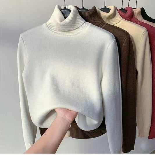Suéter de cuello alto - Interior de felpa